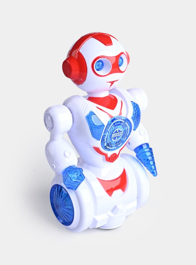 Battery Operated Robot with Sound and Light Toy